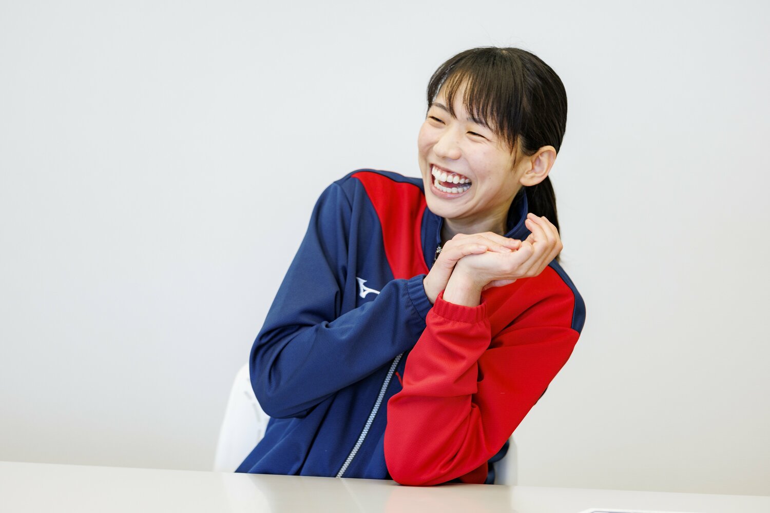 2022年インタビュー。この時もバレーボールの話に花が咲いた　©︎Kiichi Matsumoto