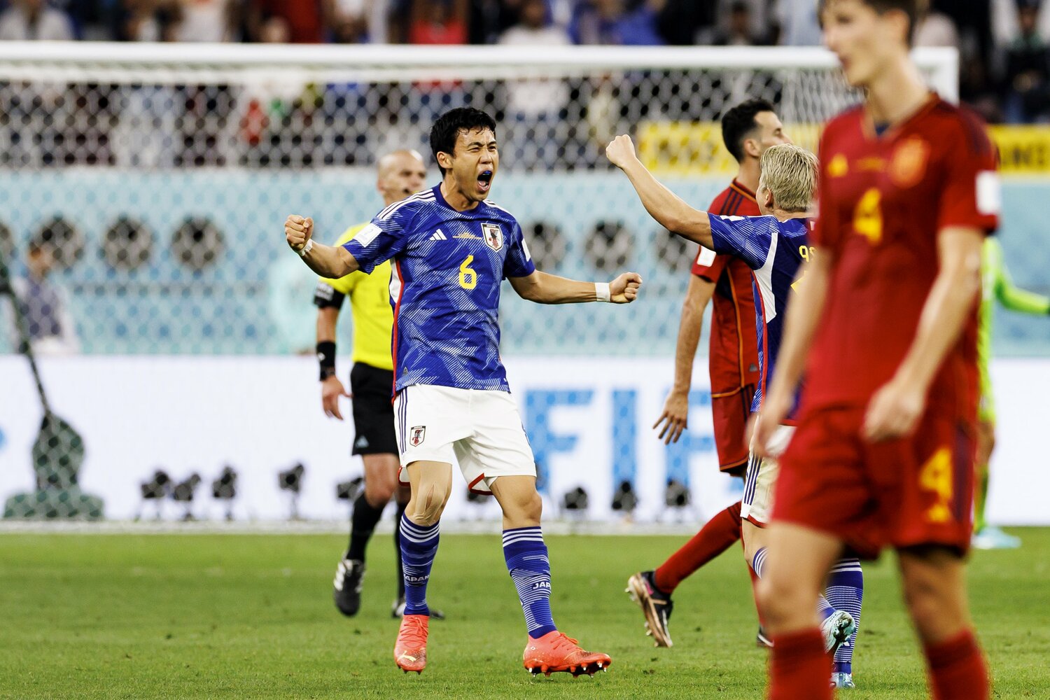 カタールW杯スペイン戦　©Kiichi Matsumoto/JMPA