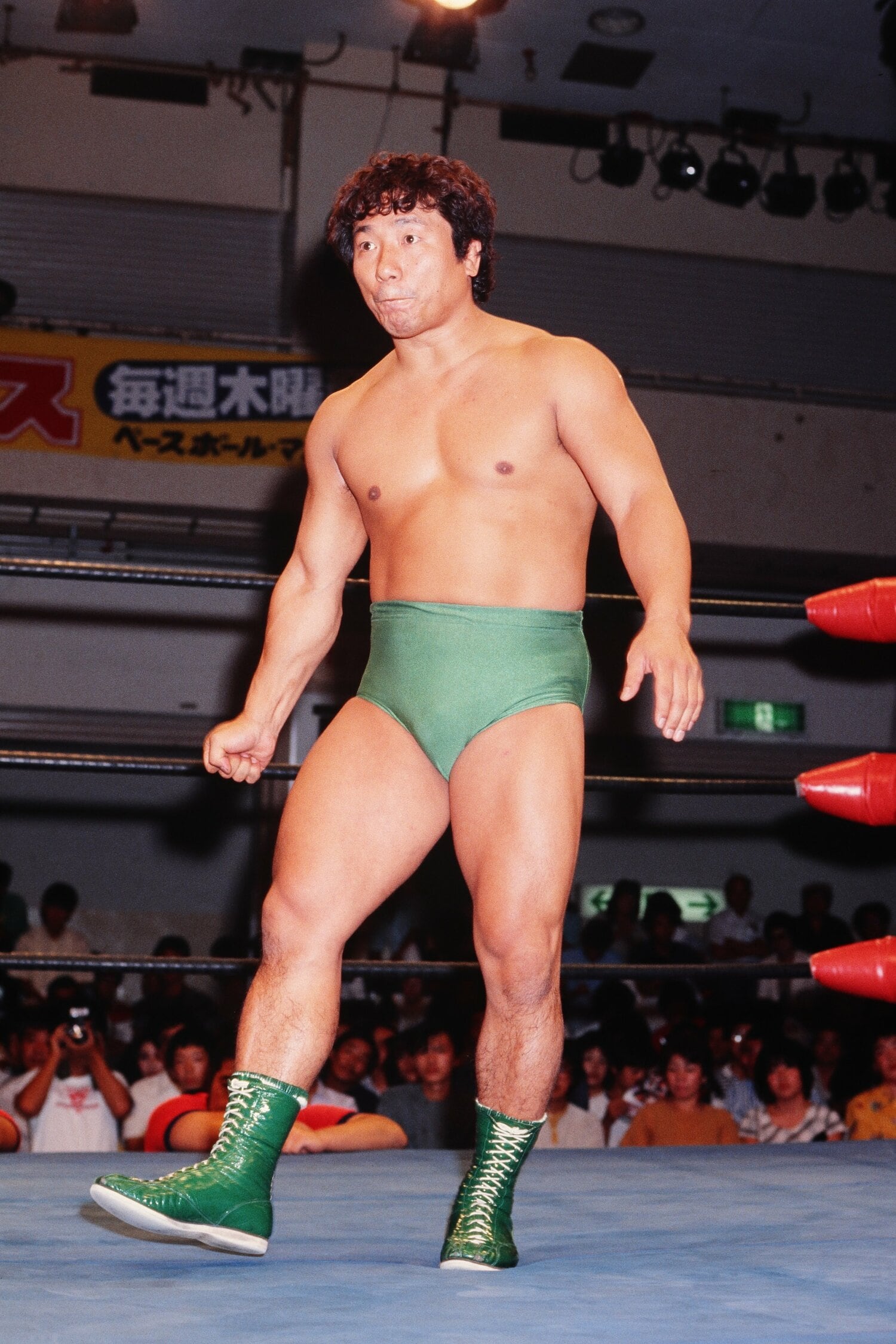 新日本プロレスなどで活躍したグラン浜田の現役時代　©AFLO