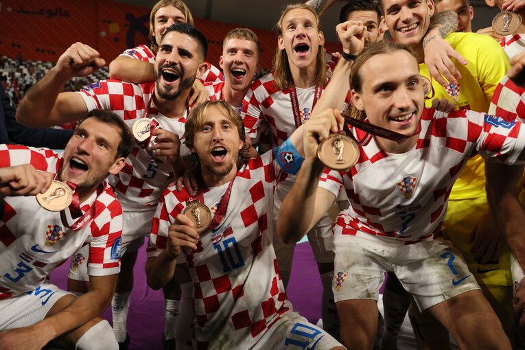 主軸を固定しながらも、7試合を戦い抜いたクロアチア代表　©︎Kaoru Watanabe/JMPA