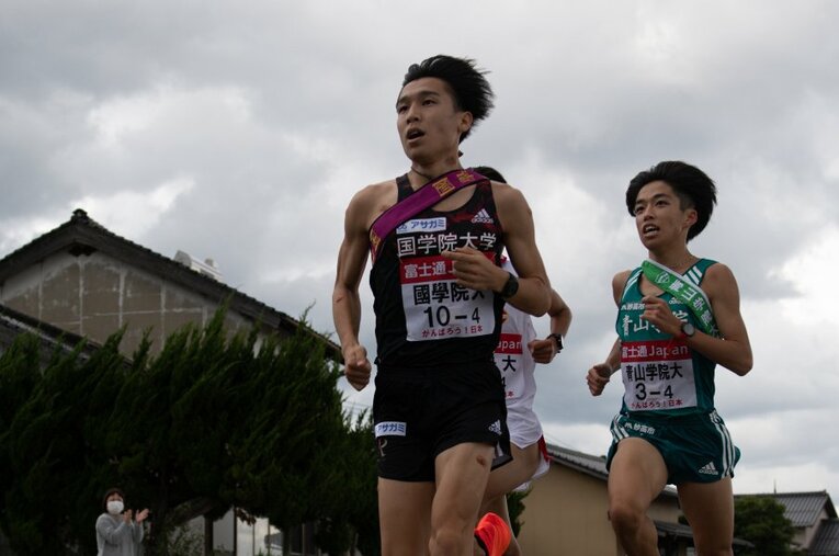 出雲駅伝では4区で区間賞を獲得した中西大翔。キャプテンとして監督、部員から絶大な信頼を得ていたが、年末に身体が悲鳴をあげ… ／ photograph by Nanae Suzuki