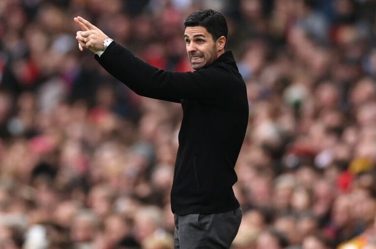 31節時点でプレミアリーグ首位を快走するアーセナルのアルテタ監督。ガナーズを19年ぶりの優勝に導けるか ／ photograph by Getty Images