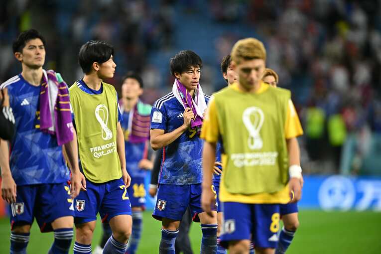 クロアチア戦後の三笘薫　©Takuya Kaneko/JMPA