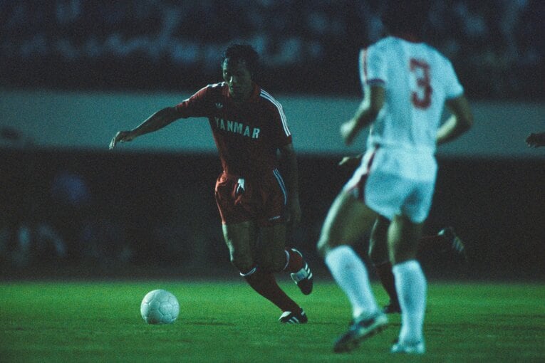 1984年、釜本邦茂・引退試合　©︎BUNGEISHUNJU