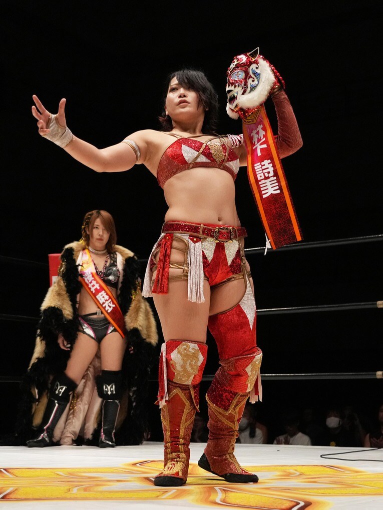 桜井麻衣との優勝戦に臨む林下詩美　©Essei Hara