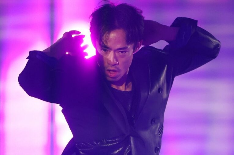 2月9日、「滑走屋」公開リハーサルでの高橋大輔 ／ photograph by AFLO