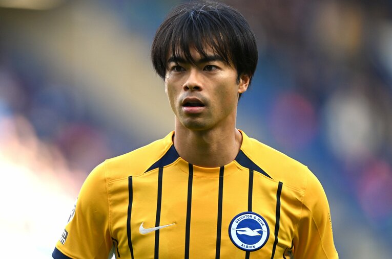 ブライトン三笘薫27歳。ケガから復帰した今季、リーグ戦ではここまで全6試合で先発出場している ／ photograph by Getty Images
