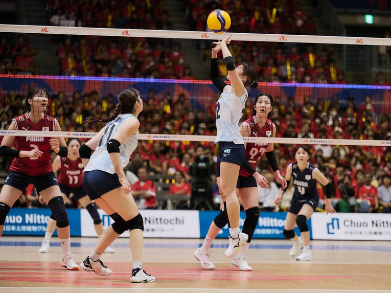 バレーボールネーションズリーグ 韓国戦　©︎Yuki Suenaga