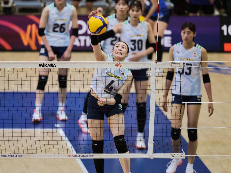 バレーボールネーションズリーグ 韓国戦　©︎Yuki Suenaga