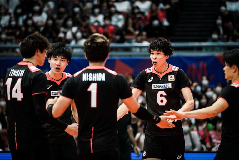 ネーションズリーグ・ブラジル戦　©︎FIVB