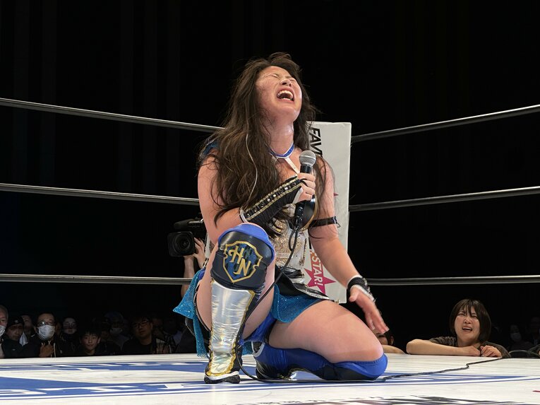 スターダムの大学生レスラー・妃南　©Norihiro Hashimoto