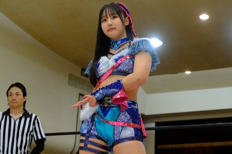 高校2年生になったディアナ所属の女子プロレスラー・美蘭 ／ photograph by Norihiro Hashimoto