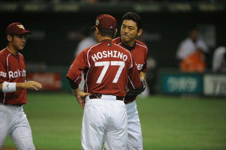 2013年、日本シリーズに登板した斎藤　©Naoya Sanuki