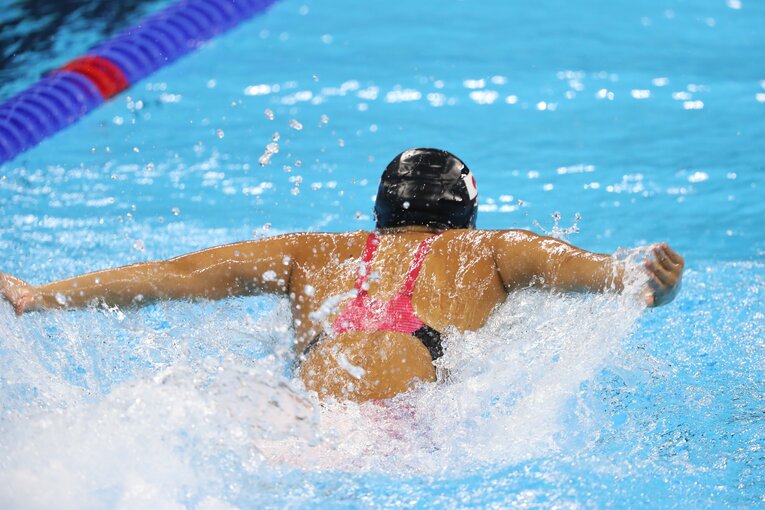 リオ五輪での池江璃花子　(C)JMPA