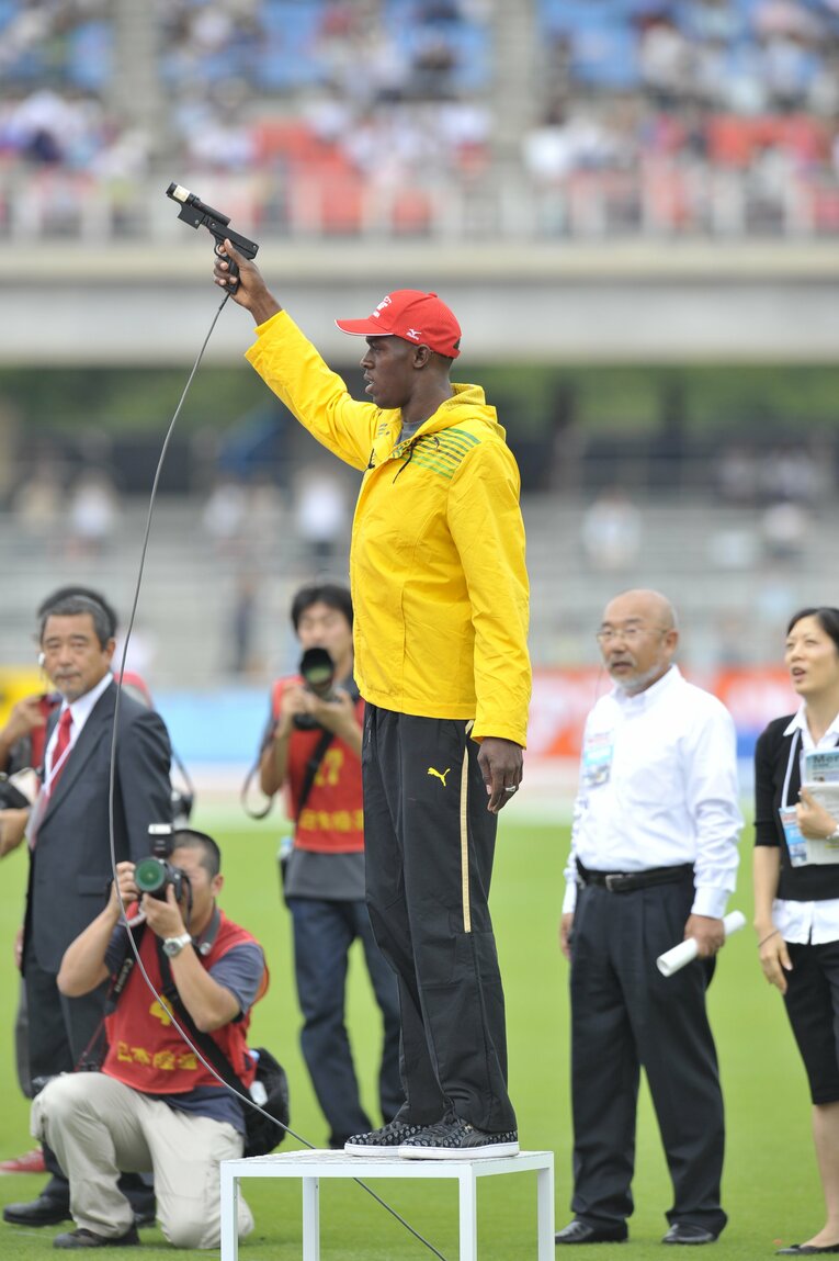 2008年、セイコースーパー陸上競技大会にて　©Toshiya Kondo