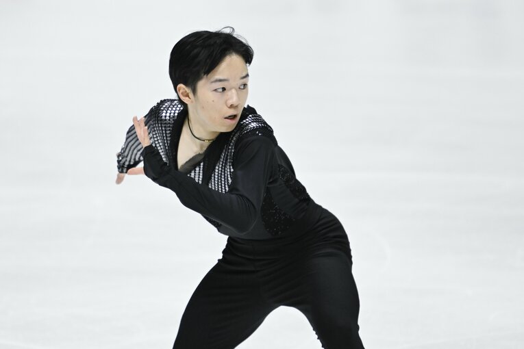 NHK杯ショート、鍵山の演技　©︎Asami Enomoto