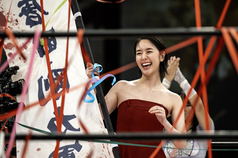 『極悪女王』で長与千種を演じた唐田えりか。体当たりな演技が話題を集めている　©︎Takuya Sugiyama