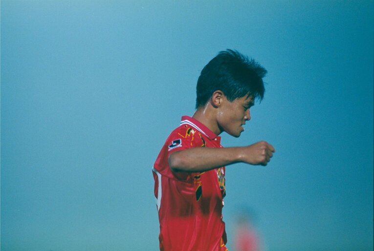 名古屋グランパスエイト時代の小倉　©Sports Graphic Number