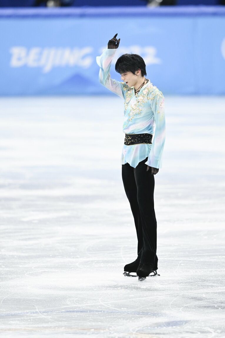 北京五輪フリー『天と地と』、演技終了直後　©Asami Enomoto/JMPA
