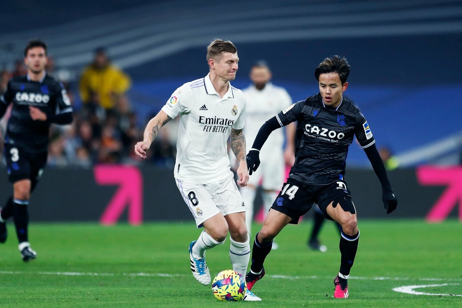 マドリー戦、クロースと久保のマッチアップ