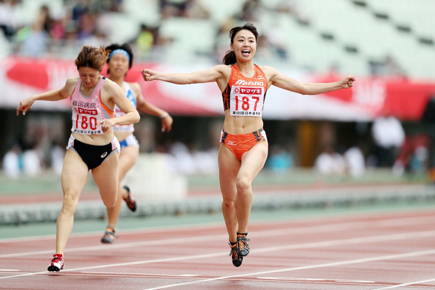 2017年の日本選手権では、100mと200mで2冠を達成 ©AFLO