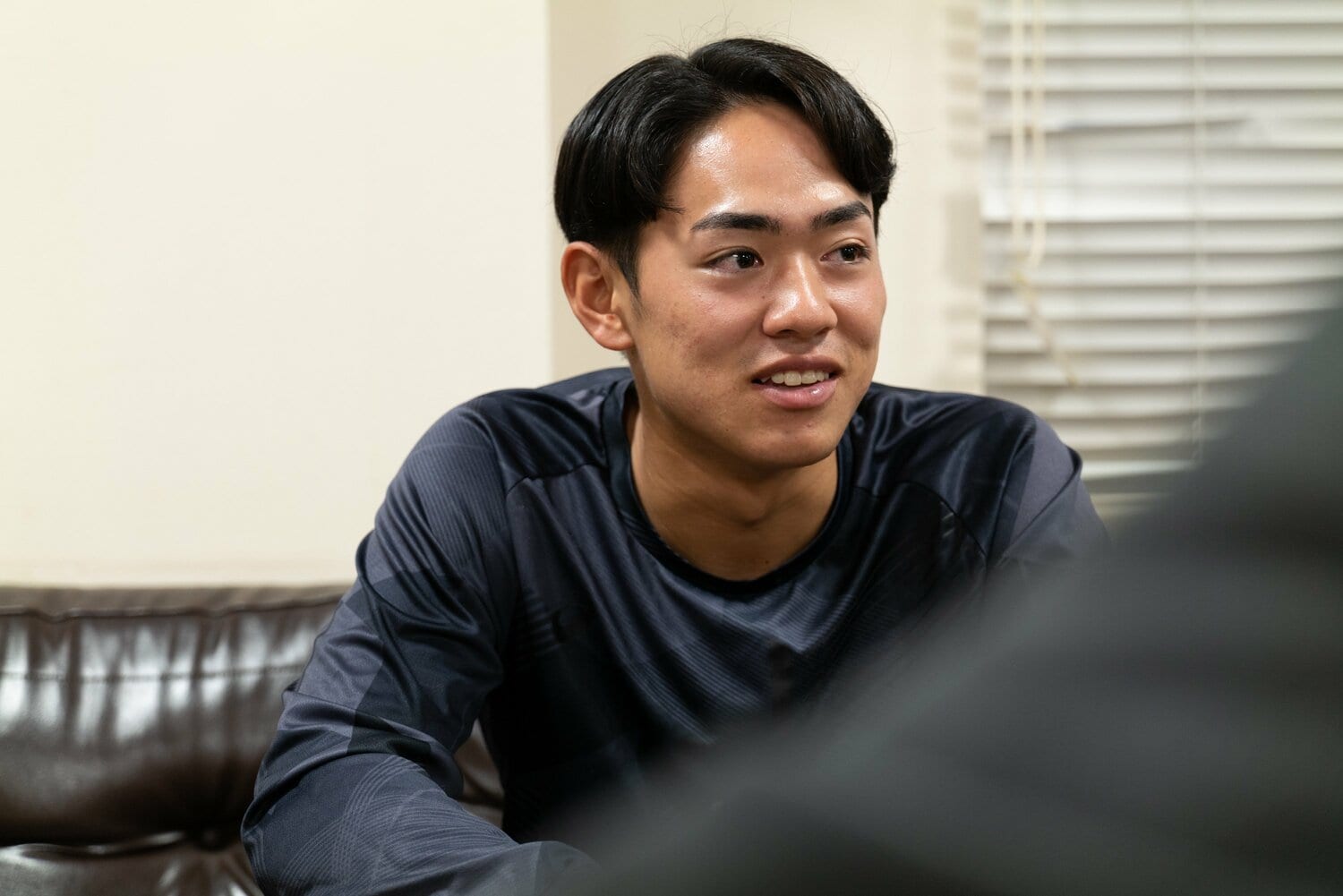 履正社高校3年次に副キャプテン、不動の1番バッターを務めた池田凛。現在は明治大学野球部でプレー　©︎Shota Matsumoto