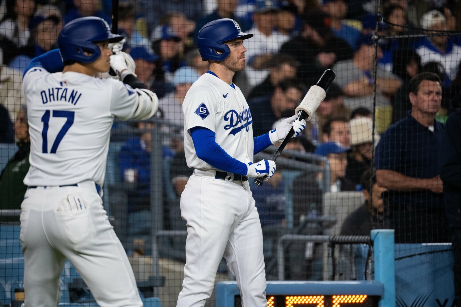 2番大谷翔平の後を打つ3番のフレディ・フリーマン ©︎Nanae Suzuki