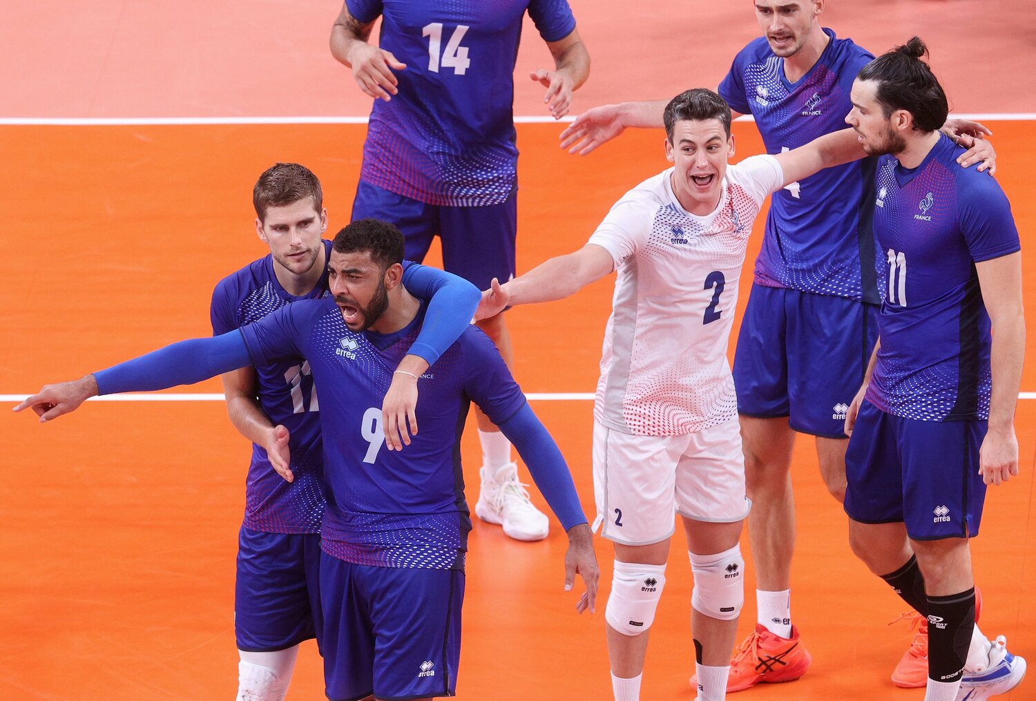 イアルバン・ヌガペト（9番）ら個性が強いメンバがー揃うフランス代表　©︎Getty Images