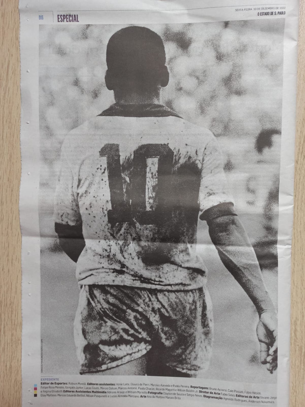 ペレ特集の最終ページ ©Hiroaki Sawada