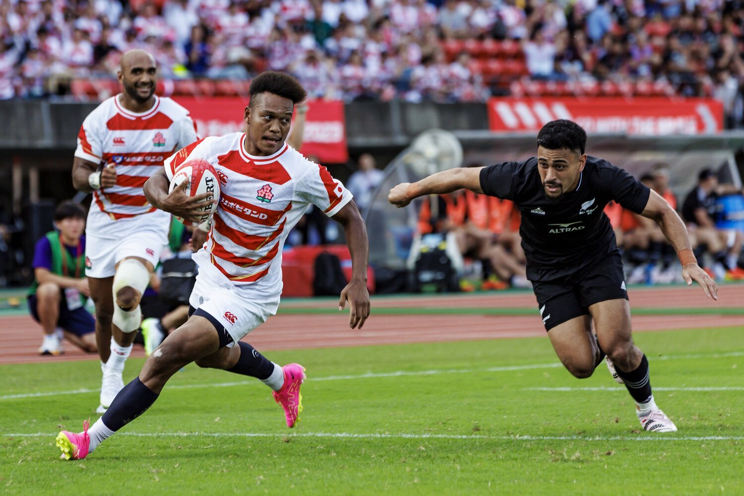 フランスでのプレーなど、4年間で経験値を積み重ねてきたFB松島幸太朗（30歳）　©︎Kiichi Matsumoto