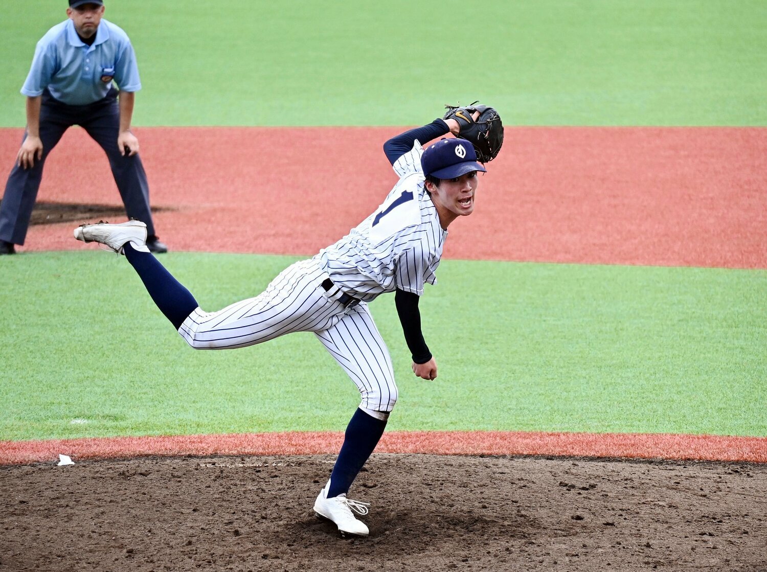 兄と同じ大船渡で投手として活躍した弟・怜希。兄とは異なり大学へと進み、どのような成長を遂げるのか　©Sankei Shimbun