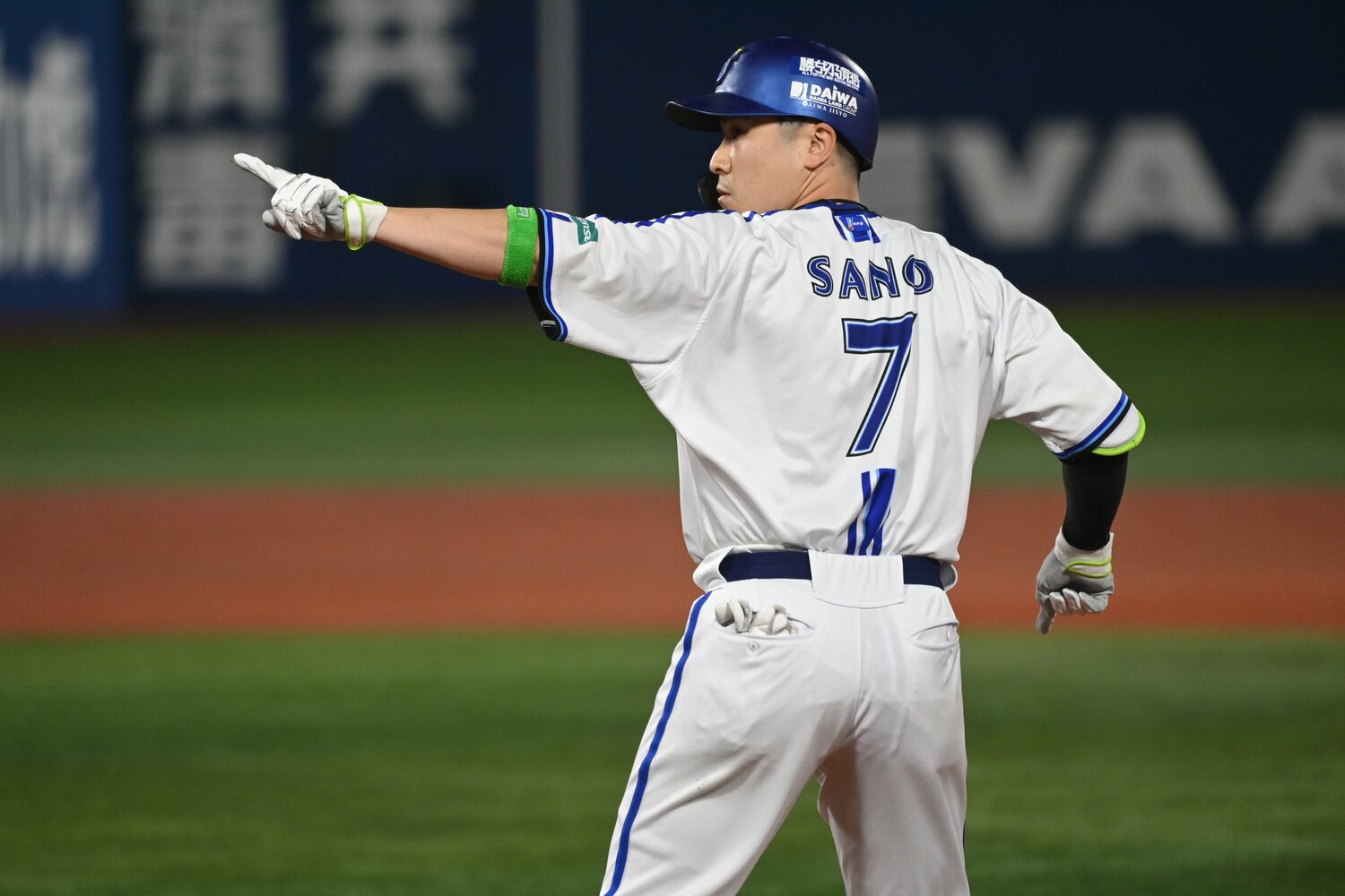 ラミレスの抜擢で飛躍してチームに欠かせない選手となった佐野恵太　©Naoya Sanuki