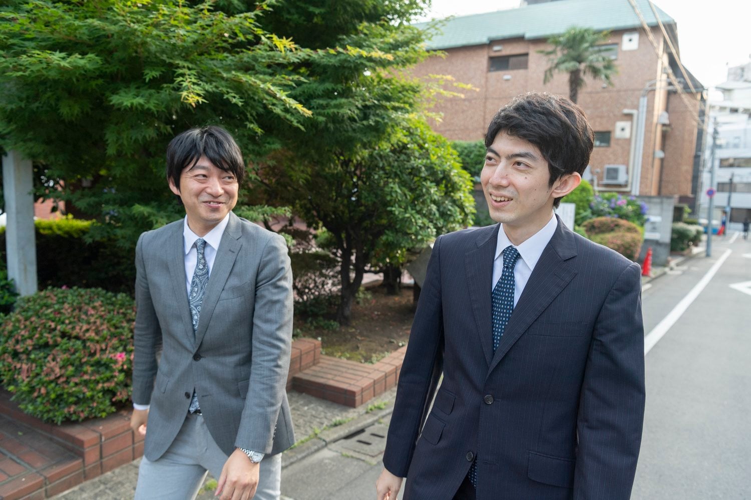 佐藤紳哉七段と中村太地七段©Tomosuke Imai
