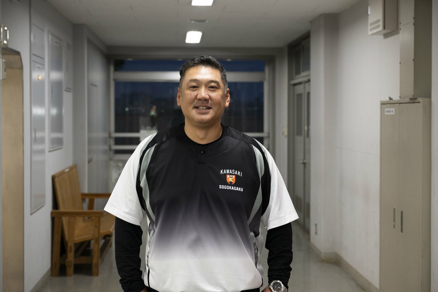 進路面談で「プロを目指せ」と小宮を励ました遠藤監督 ©Tomosuke Imai