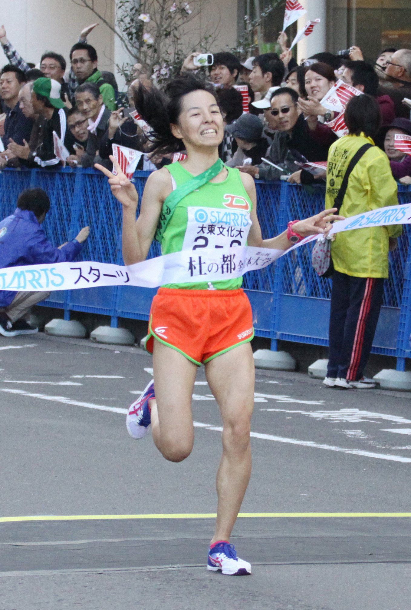 2014年10月、全日本大学女子駅伝にも出場　©JIJI PRESS