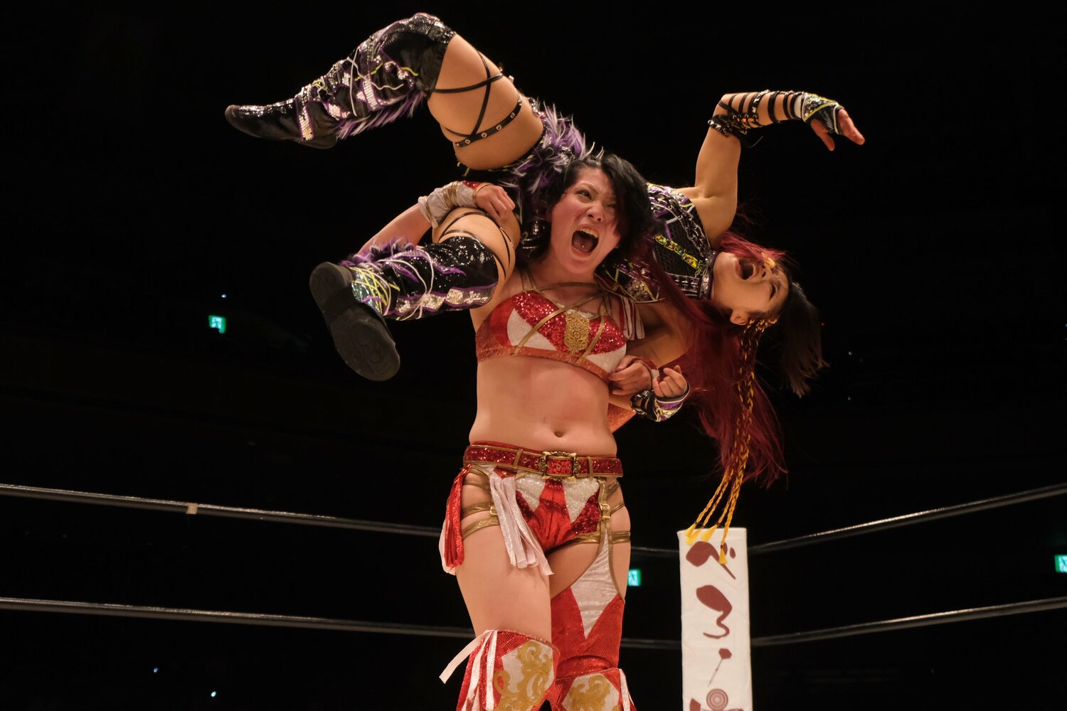 持ち味のパワーファイトでイヨに食らいついた林下