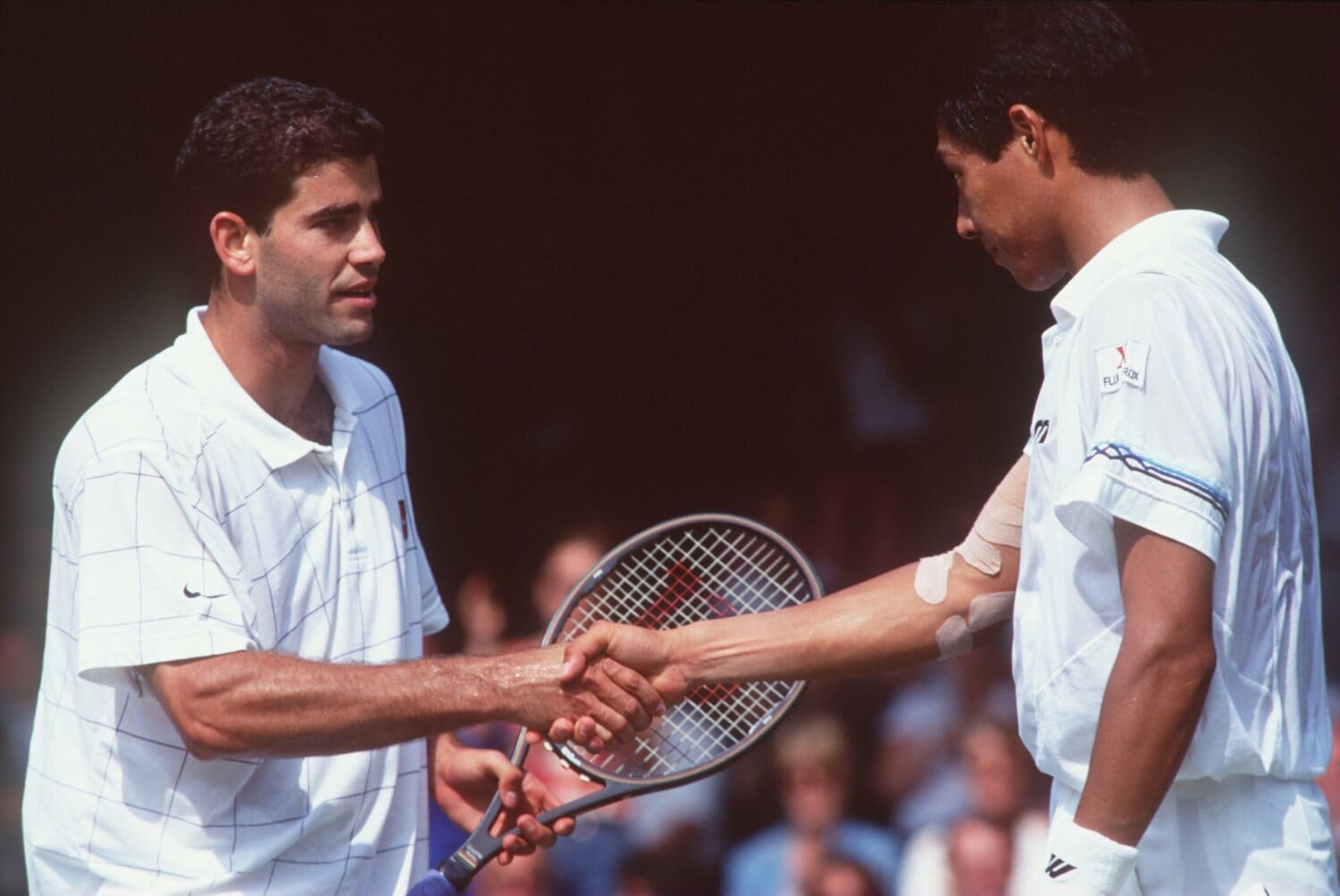 サンプラス相手に1セットを先取したが、その後逆転されて敗れた　©Getty Images