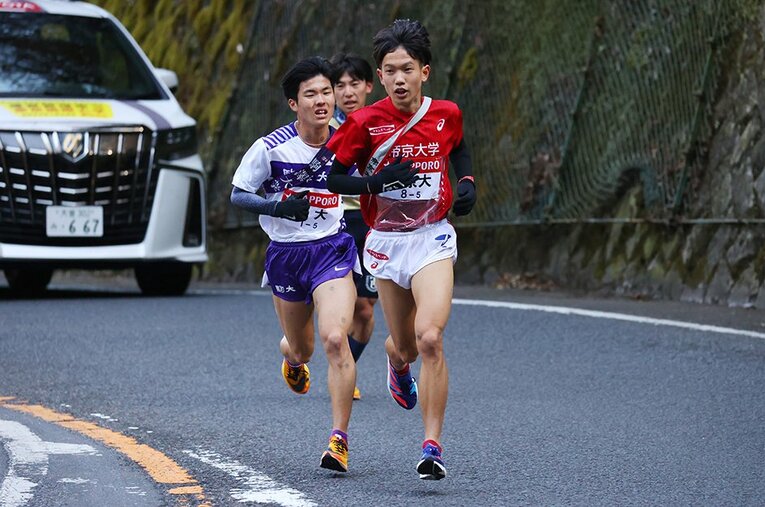 区間賞を獲得した帝京大・細谷／5区 ／ photograph by AFLO