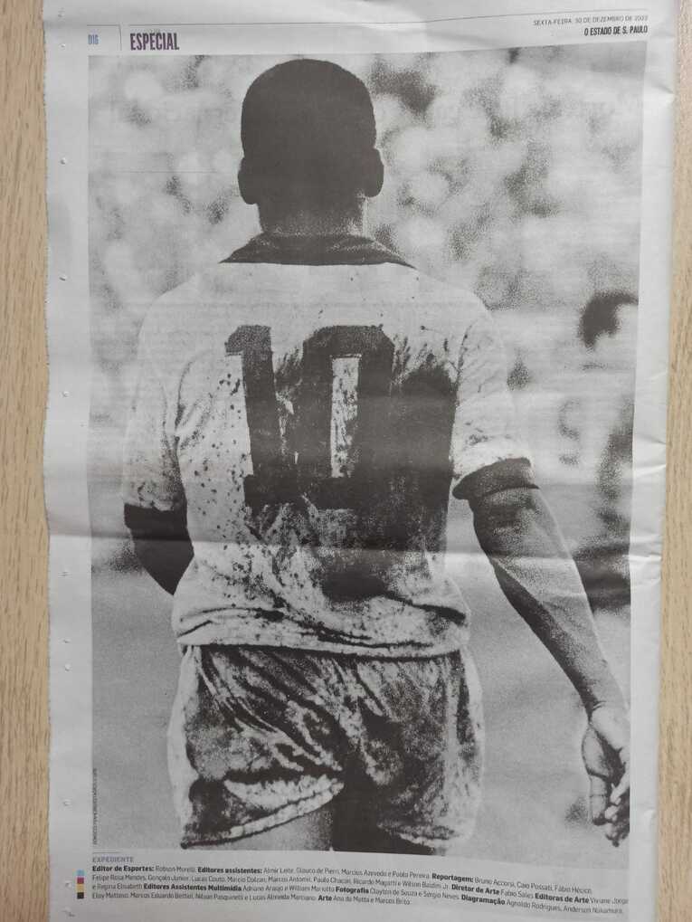 ペレ特集の最終ページ　©Hiroaki Sawada