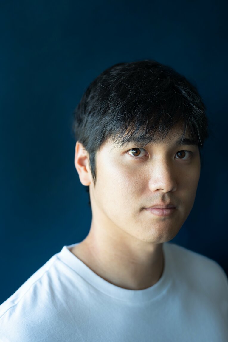 白Tシャツ姿の大谷翔平　©Nanae Suzuki