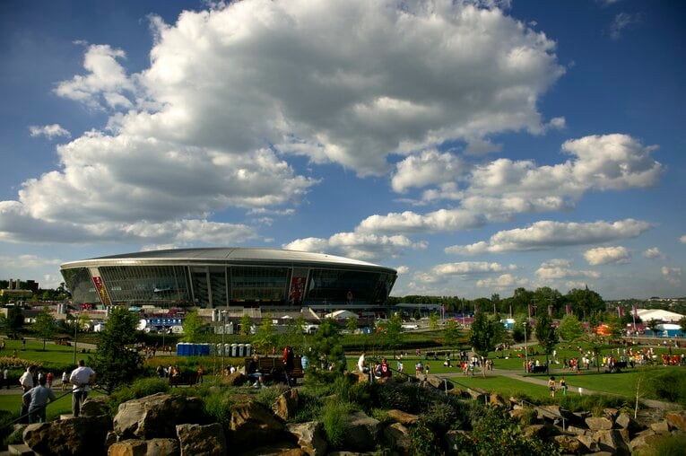 EURO2012でのウクライナの街の様子　©Takuya Sugiyama