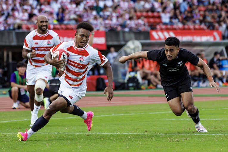 フランスでのプレーなど、4年間で経験値を積み重ねてきたFB松島幸太朗（30歳）　©︎Kiichi Matsumoto