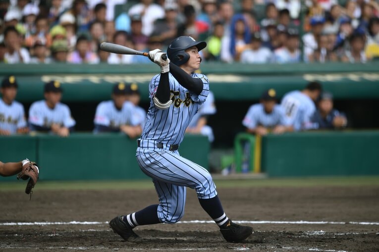 決勝戦では自らのバットで勝ち越しホームランを放った小笠原　©︎Hideki Sugiyama