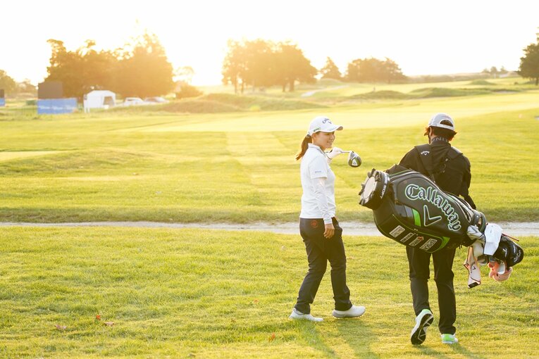 ショップライトLPGAクラシックにて（2021年10月）　©Shizuka Minami