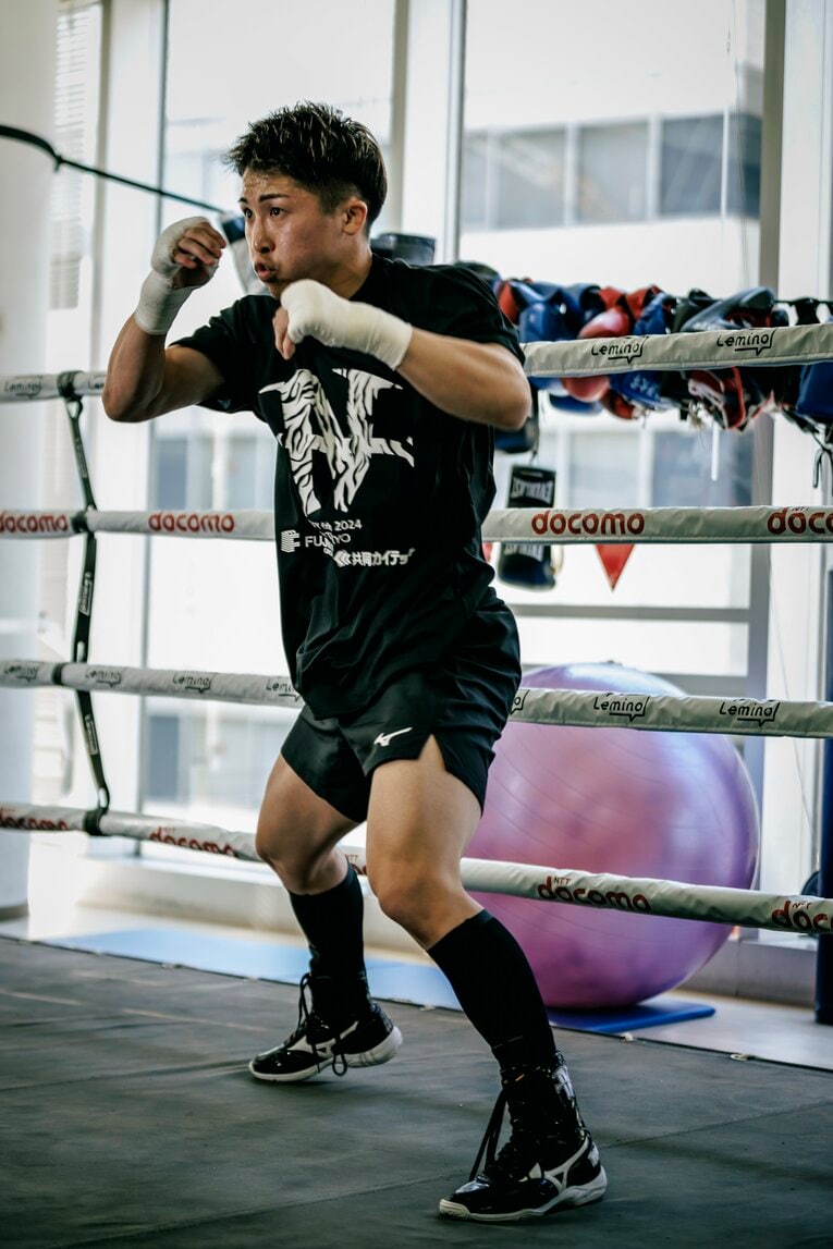 井上尚弥の公開練習　©Kiichi Matsumoto