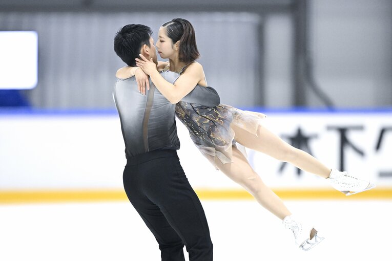 今季の国際大会初戦となった木下グループ杯フリーの演技　©Asami Enomoto