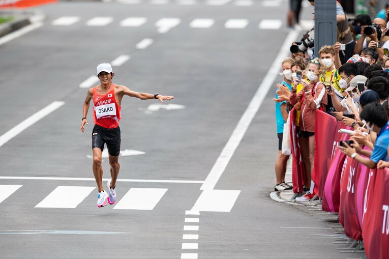 東京五輪、マラソンで6位入賞を果たした大迫傑　©︎Nanae Suzuki/JMPA