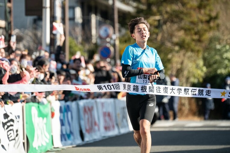 山梨学院大新主将・弓削征慶　©Nanae Suzuki