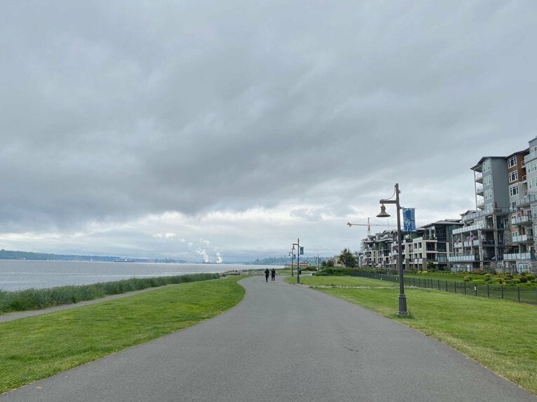 自宅周辺のランニングコース。 ／ photograph by Yuka Momiki