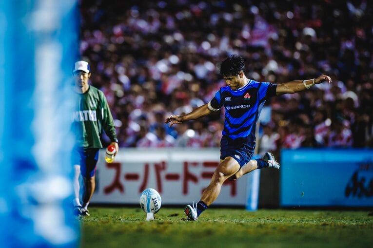 難敵フィジーを相手に劇的な逆転勝利を収めたフィジー戦　©Kiichi Matsumoto